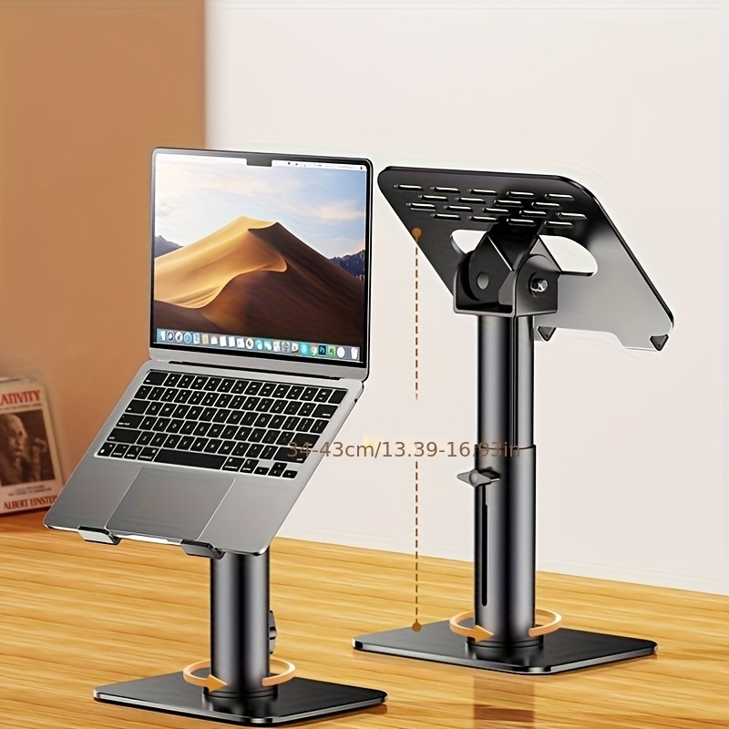 Temu Laptop Stand, Rotatable And Adjustable Multi-Functional Computer Support, Vertical Height-Adjustable Laptop Holder-image