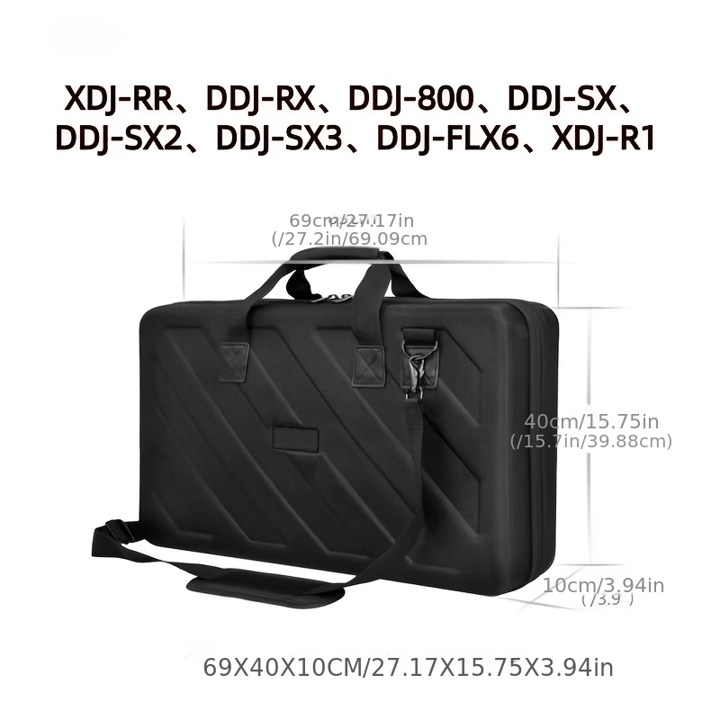 TEMU Hard Shell Bag Suitable For Pioneer Ddjflx4, 400 Sr2, Sx, 800, 1000, Ddj1000srt, Flx6, Grv6 Controllers, And Xdjrr -one Dj Equipment