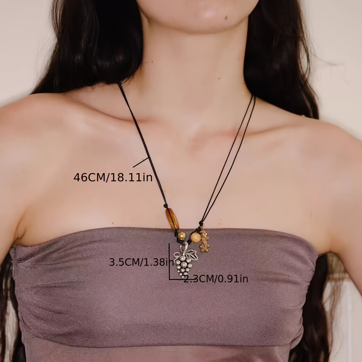Women's Vintage Grapevine Hand-Woven Adjustable Necklace