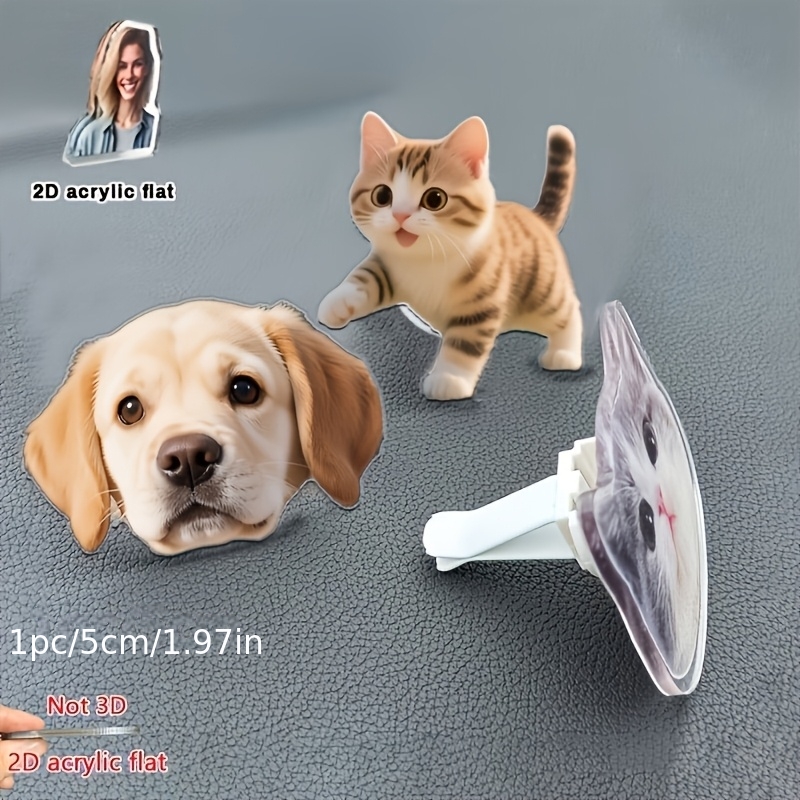TEMU 1pc Custom 2d Photo Car Air Vent Clip, Compact Stylish Design, Customizable Pictures & Patterns, Interior Car Decor Ornament, Perfect Christmas