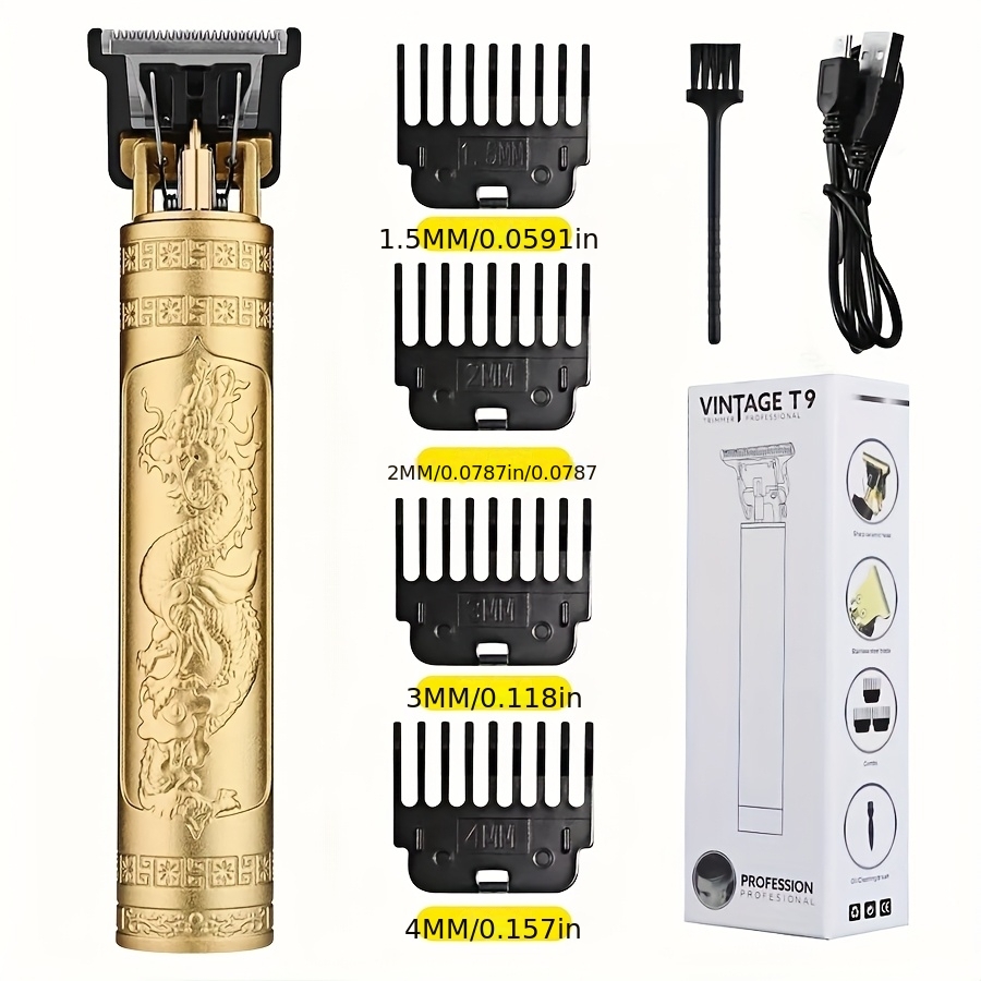 TEMU Electric Hair Clipper For Men For Household Use Electric Push Clippers Oil-headed Carving Razor Bald Hair Clippers Usb Rechargeable Gift For Boyfriend And Husband