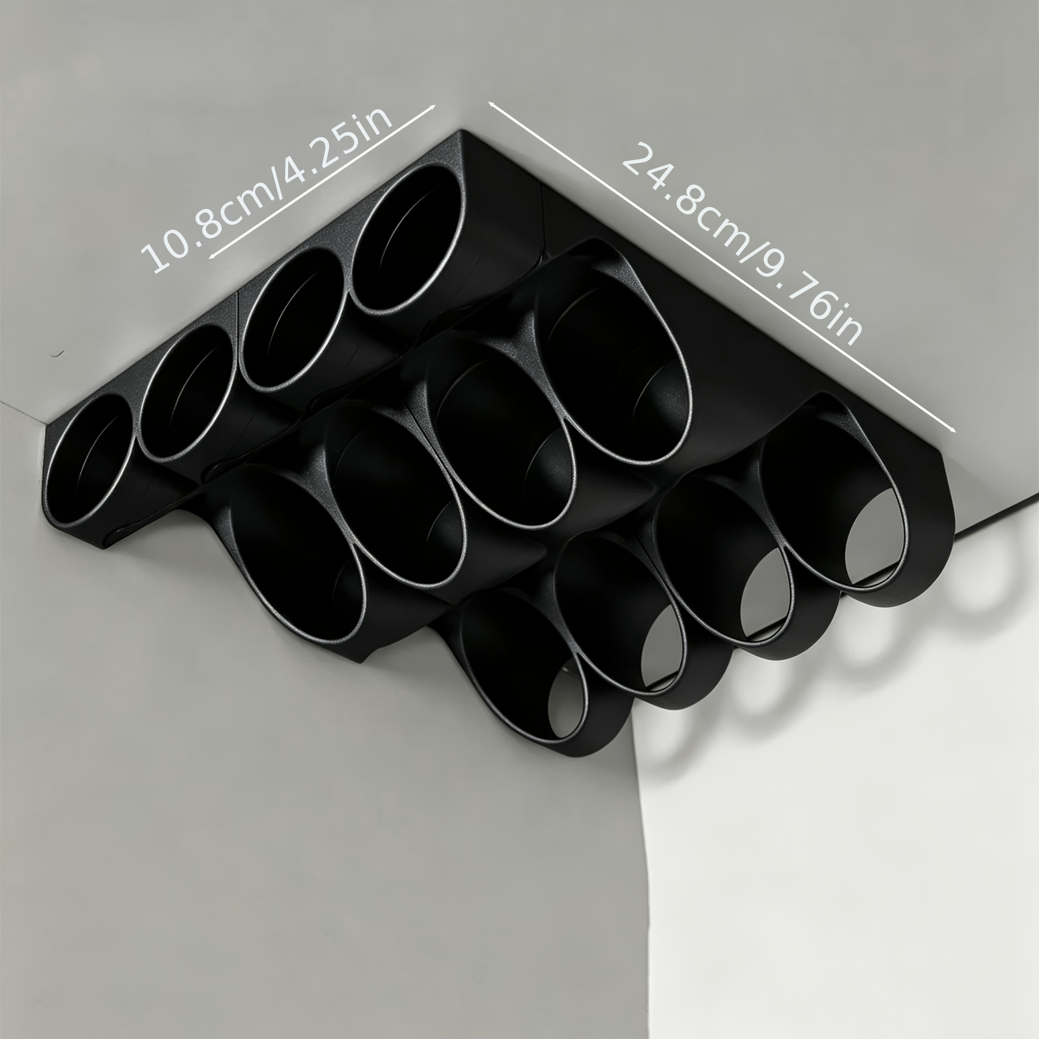 TEMU 2pcs Plastic Wrap Storage Rack - Suitable For Such As Garages And Kitchens; Can Store Kitchen Paper Towels, Plastic Wrap, And Aluminum Foil. An
