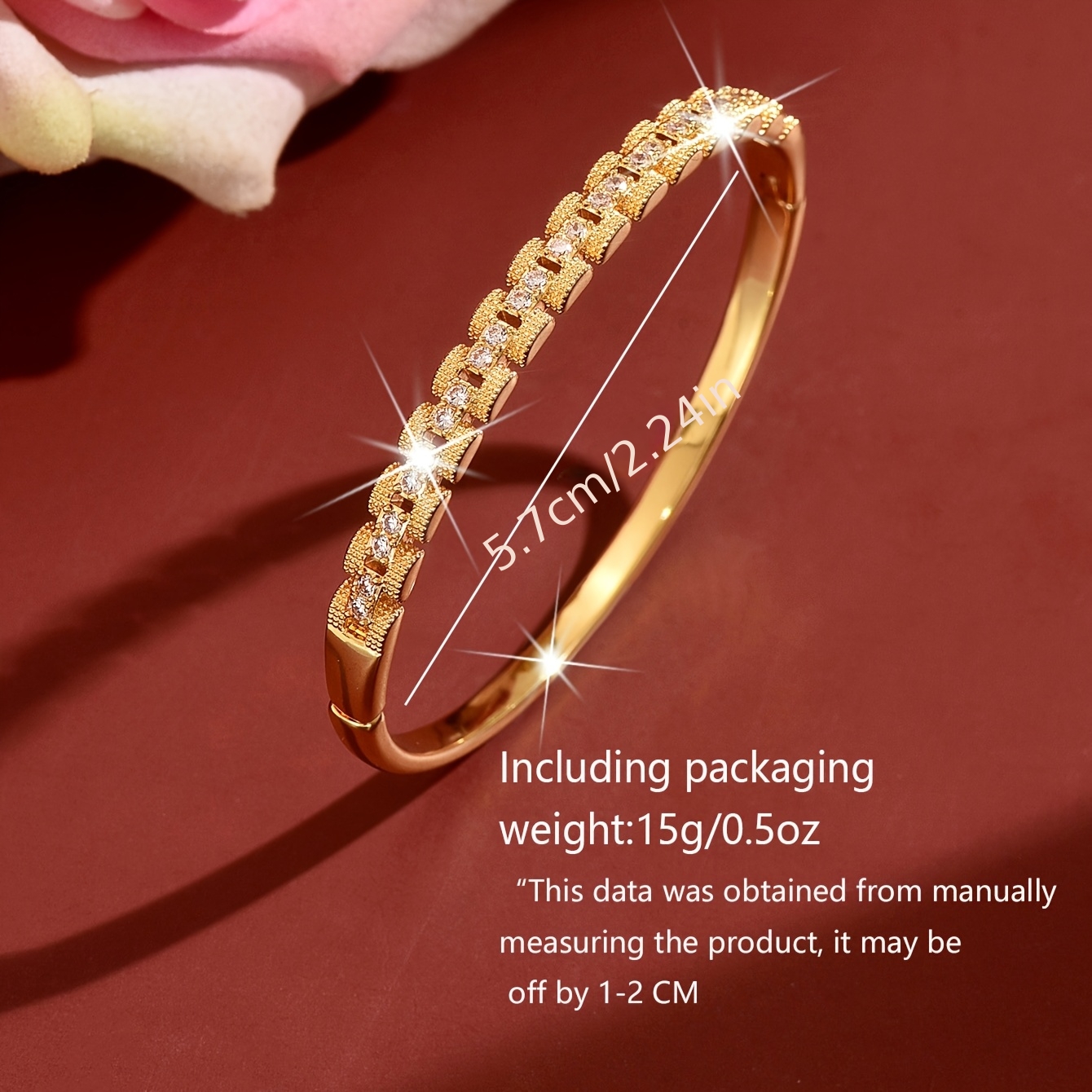 Women's Radiant Rhinestone Bangle for Elegant Occasions