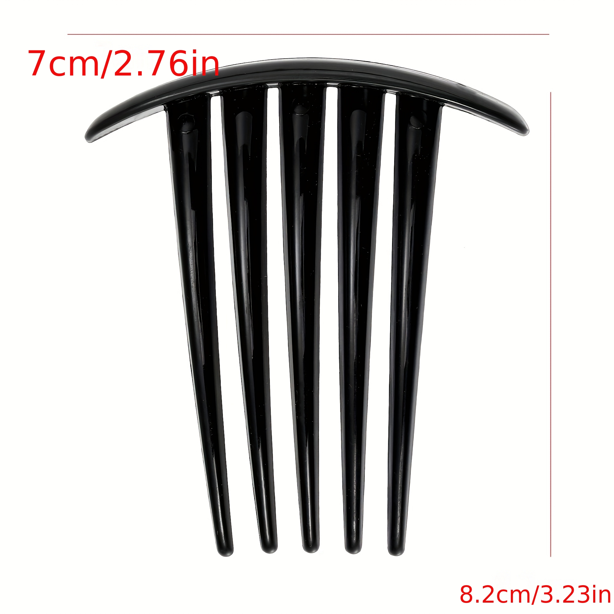 4pcs Five-Tooth Plastic Hair Comb Set