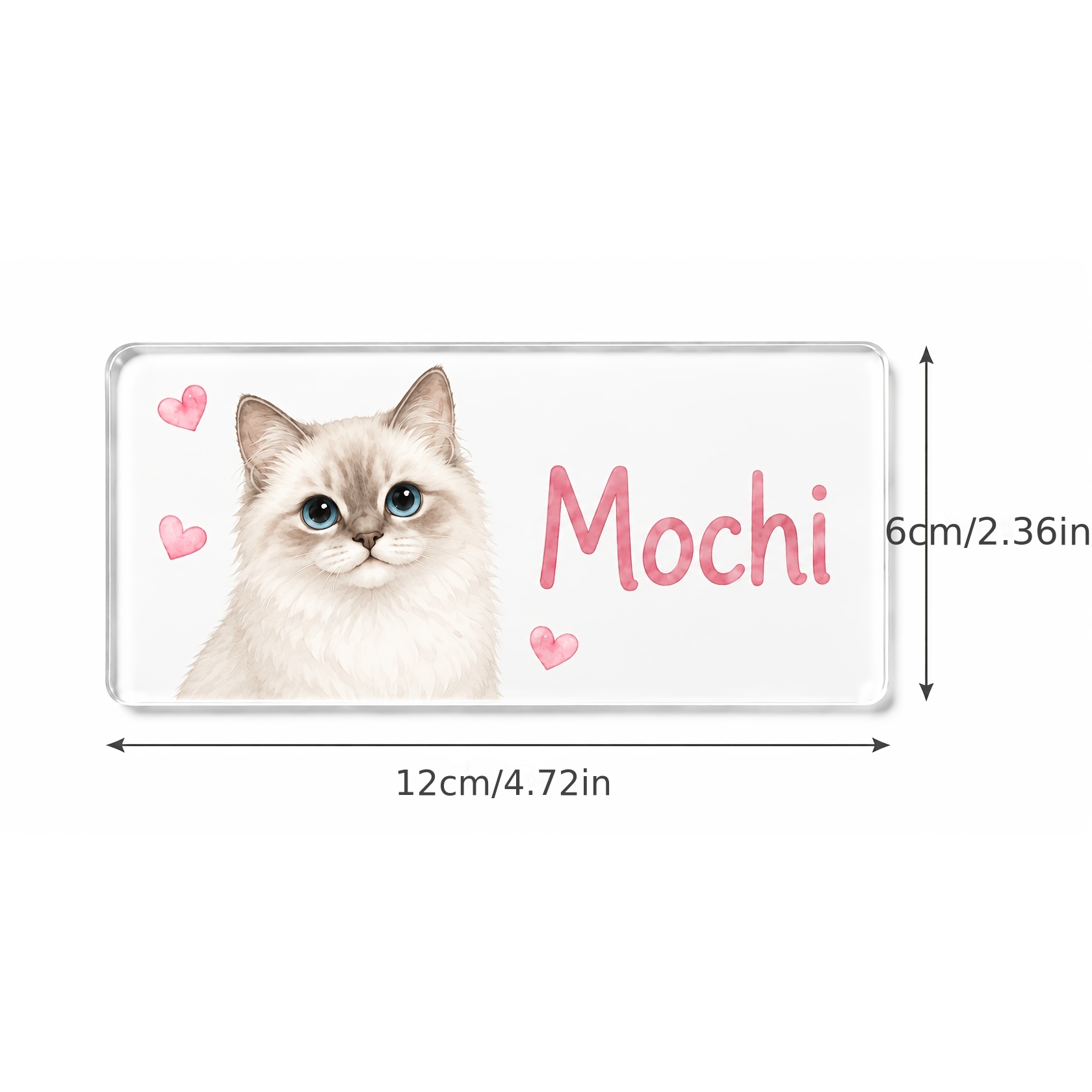 TEMU Personalized Acrylic Pet Enclosure Nameplate, To The Enclosure. Suitable For Custom Photo And Identification On Small Pet Enclosures, Aquariums,