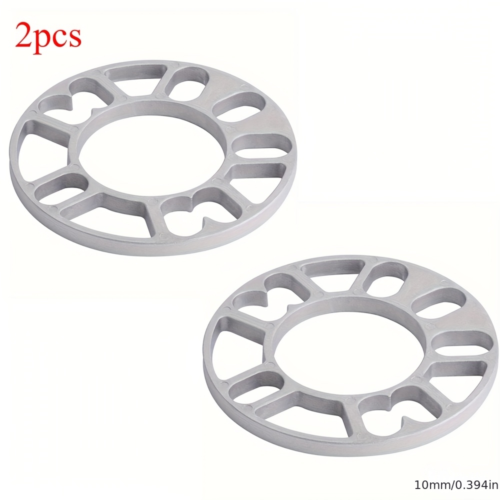 TEMU 2pcss Universal Wheel Spacers (2pcs Set) – 3mm/5mm/8mm/10mm - Adapters For & Et Adjustment – Compatible With Most Cars (high-quality Alloy)