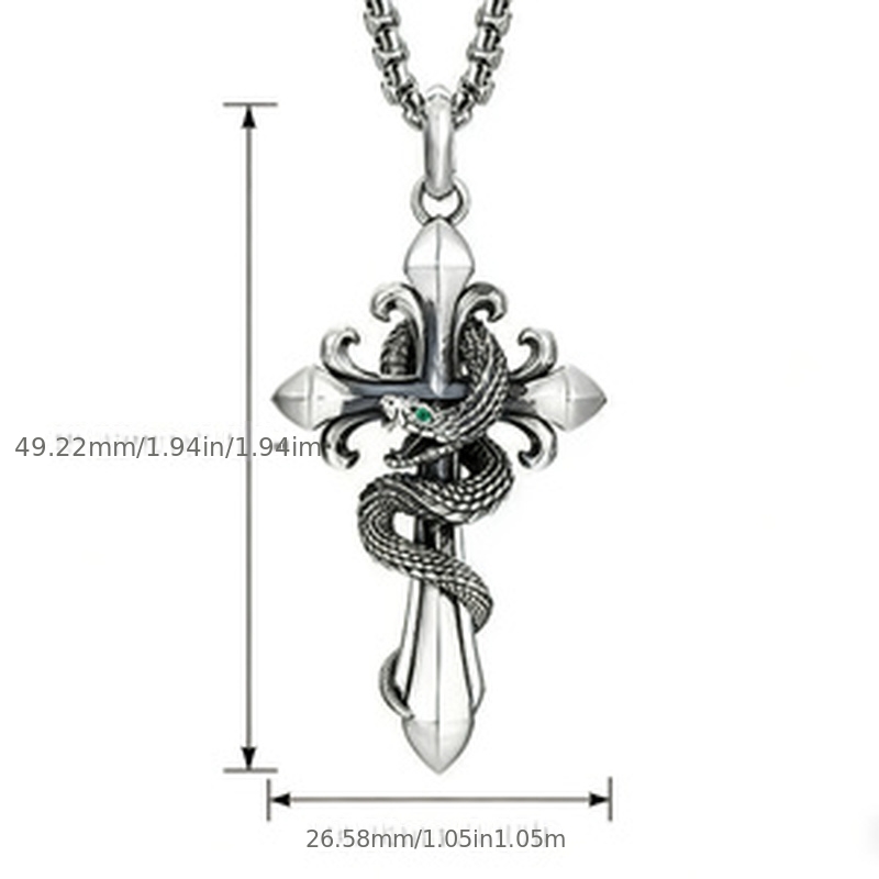 Men's S925 Silver Zodiac Year Kite Pendant Necklace