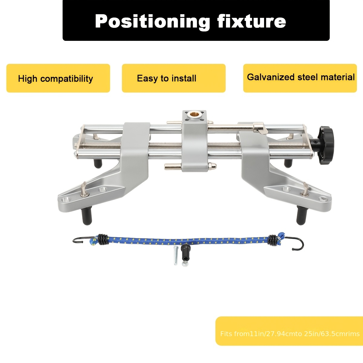 Universal Wheel Clamp and Magnetic Adapter for Wheel Alignment
