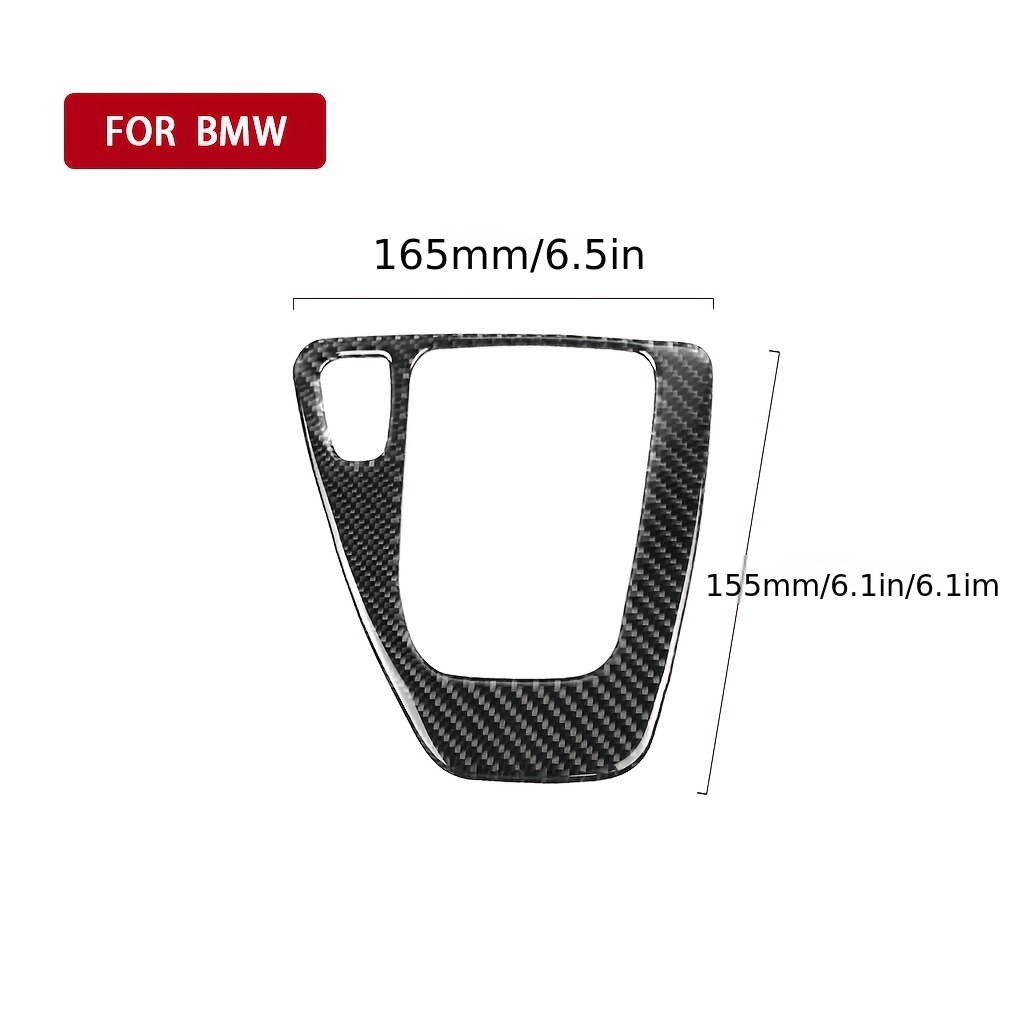 TEMU Fibra de Carbono de Lujo Adecuada para BMW E90 E92 2005-2012 Panel de Cambios Adhesivo Decorativo de Fibra de Carbono