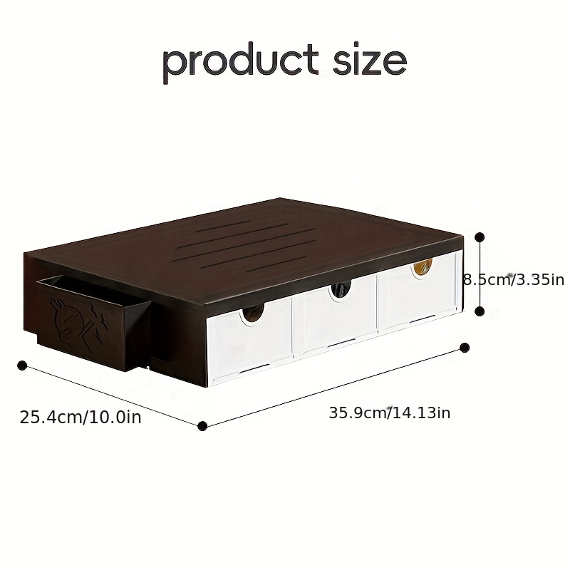 tier metal coffee capsule holder drawers – modern desktop Temu