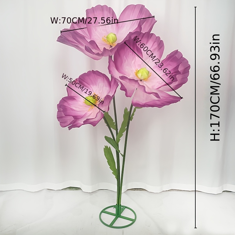 Image of Enormous Decorative Flowers, 5-foot Large Tissue Flowers Suitable For Wedding Arrangements, Birthday Celebrations, Easter Parties, Mother's Day Backdrop Decorations, Photography Props