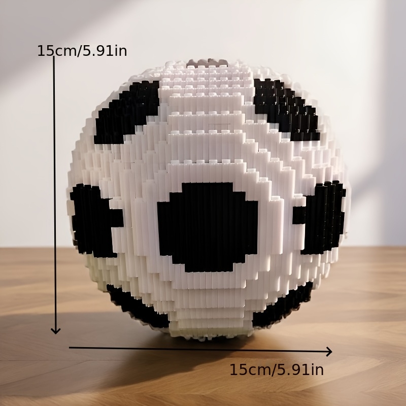 Image of 2026 New Soccer Building Blocks Puzzle, Living Room And Office Ornament, Birthday Gift For And Students, 6388