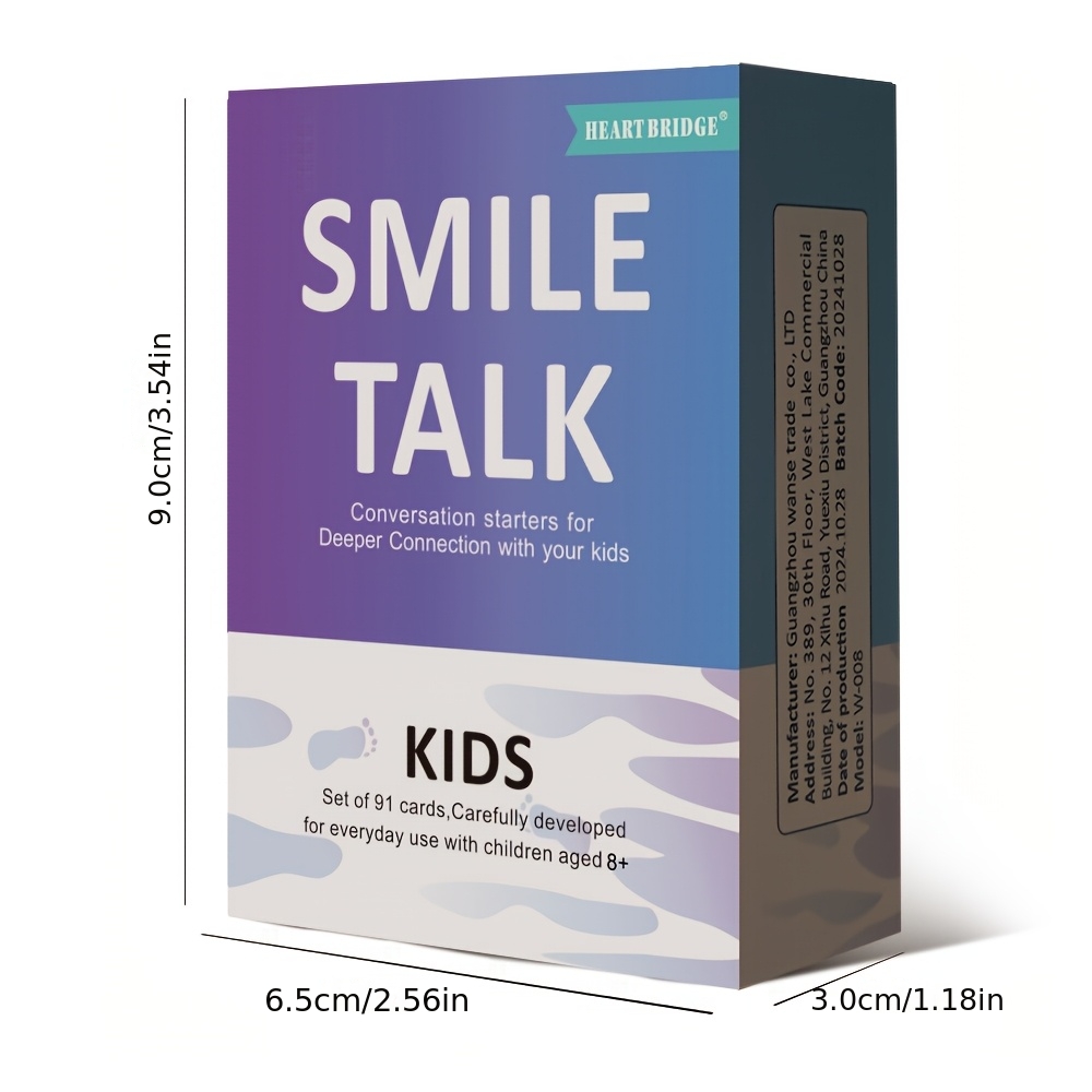 SMILE TALK Children's Dialogue Card Game for Creative Thinking