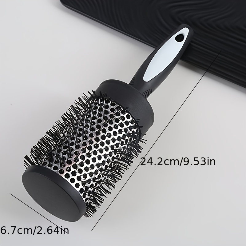 TEMU Peigne de coiffure Peigne pour cheveux bouclés Peigne à tube en aluminium