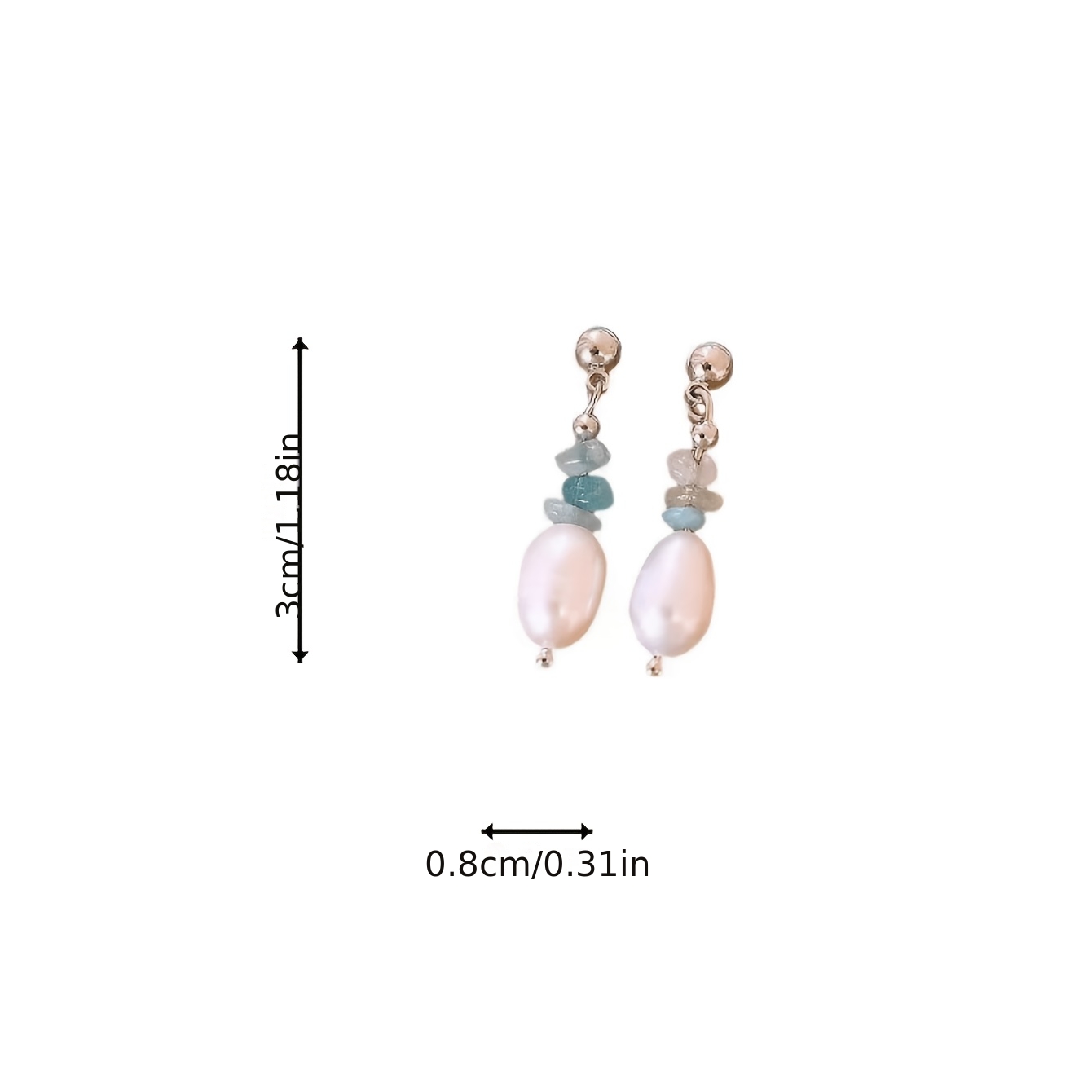 Women's Minimalist Imitation Pearl Earrings, Sweet Style