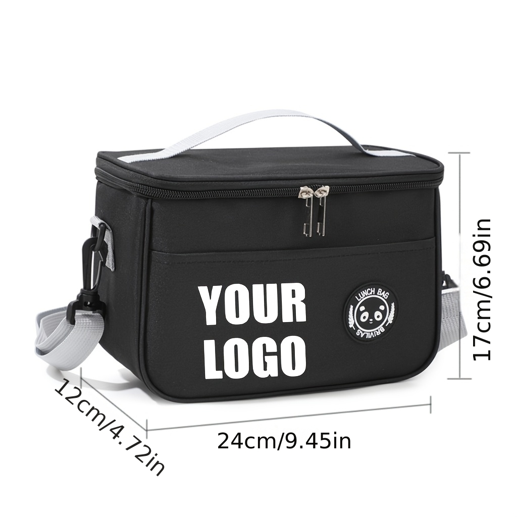 TEMU Borsa Termica Personalizzata con Logo, Testo, Foto, , Chiusura a Zip, Grande Capacit�, Tracolla, per , Regalo di Compleanno, Non Contatto con