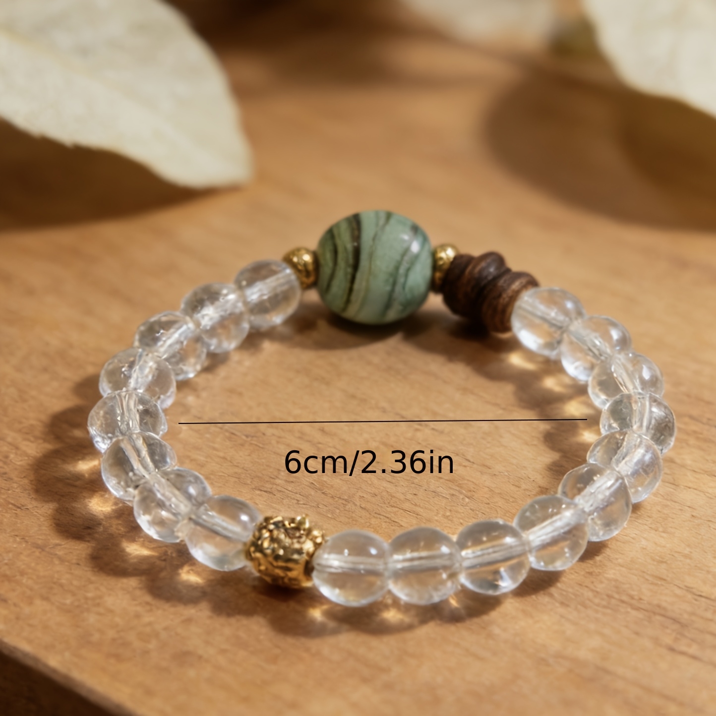 Imitation Natural Clear Bohemian Bracelet, Retro Design
