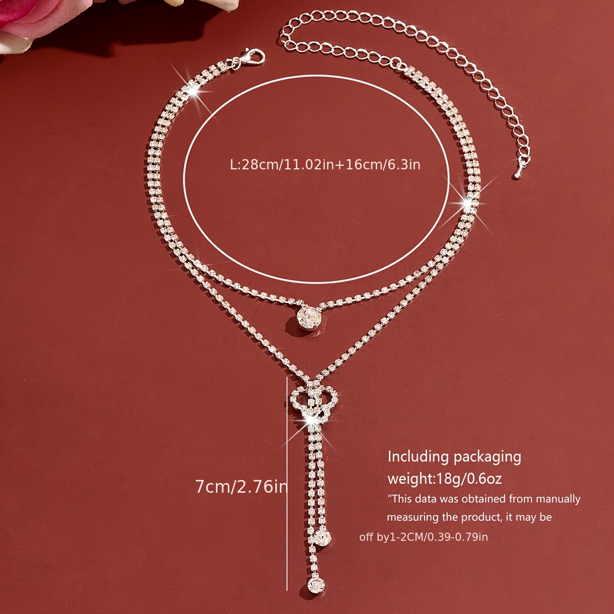 Women's Luxurious Double-Layer Tassel Lasso Necklace