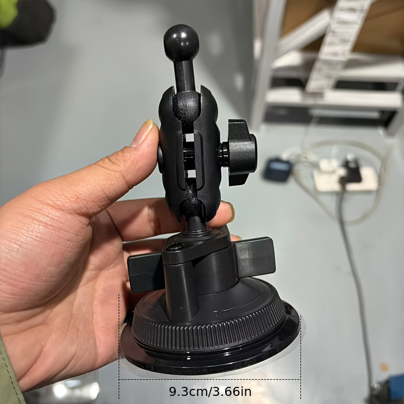TEMU 17mm Ball Head With Adhesive Large Suction Cup Car Mount Accessory, New Suction Cup Base Car Phone Holder