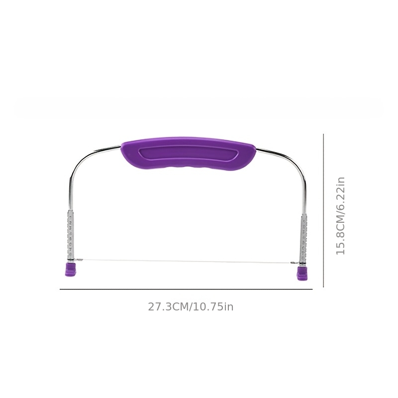 TEMU 1pc Cheese Cutter, Cake Slicer, Baking, Cake Wire Slicer, Cake Divider, 430 Stainless Steel Cake Bread Toast Slicer, Adjustable Single-wire
