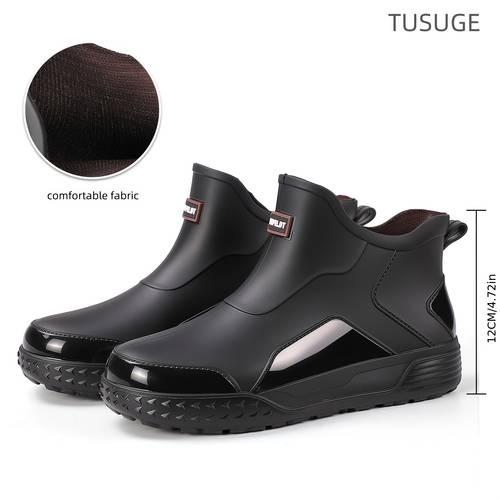 item picture mens waterproof rain boots short sports rain boots quick drying rain boots outdoor water shoes daily commuting waterproof shoes loose comfortable lightweight breathable mens rain boots outdoor waterproof ankle boots