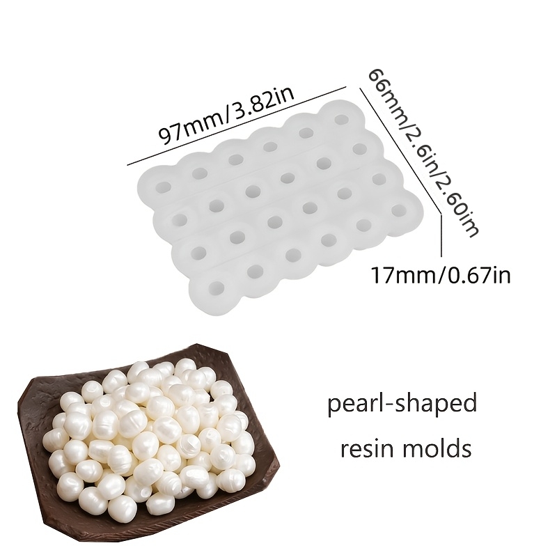 TEMU Siliconen Mallen voor Gieten Zomer Parelvormige Oceaan-Thema Wax Korrels Zijn Geschikt voor Huisdecoraties, Verjaardagscadeaus, Diffusers, Gips,