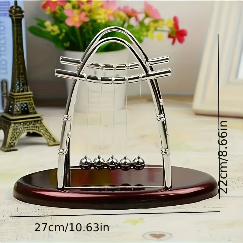 TEMU Customizable Text: Sail-shaped Pendulum, Oval Collision Pendulum Ball, , Decor Craft Gifts And Ornaments