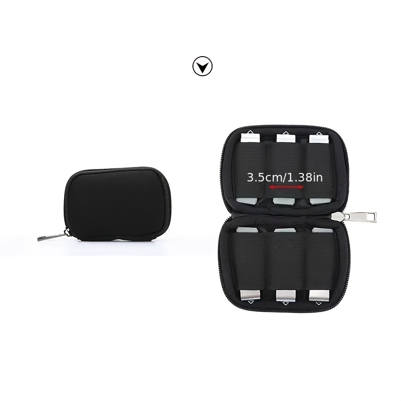 TEMU Mini Bolsa de Almacenamiento para Unidades USB, Ideal para Organizar Tarjetas Bancarias y Estuche Protector Portátil para U-Disks