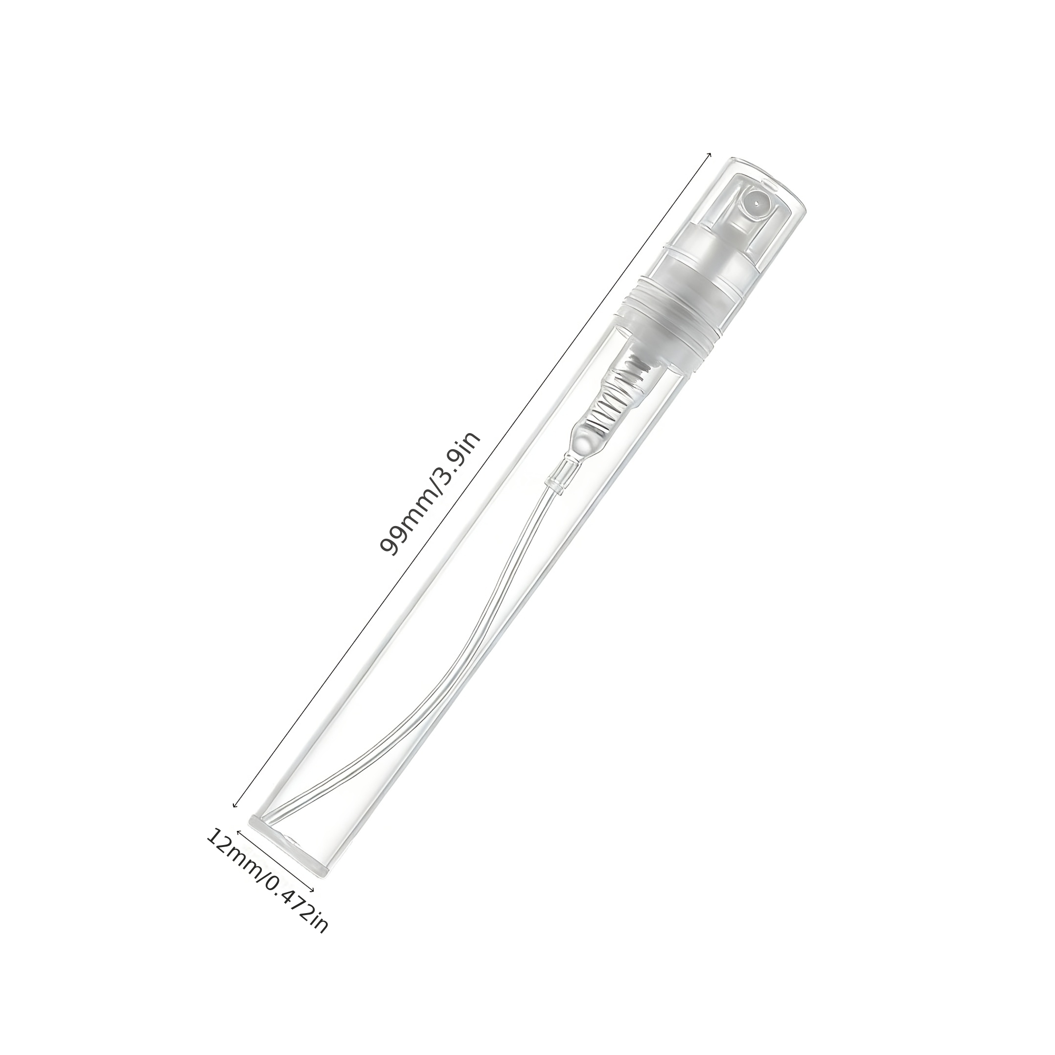 TEMU 15pcs Mini Clear Plastic Spray Bottles Mist Sprayer - Refillable Portable Travel Bottles Suitable For Perfume, Cologne, Essential Oils, Skincare
