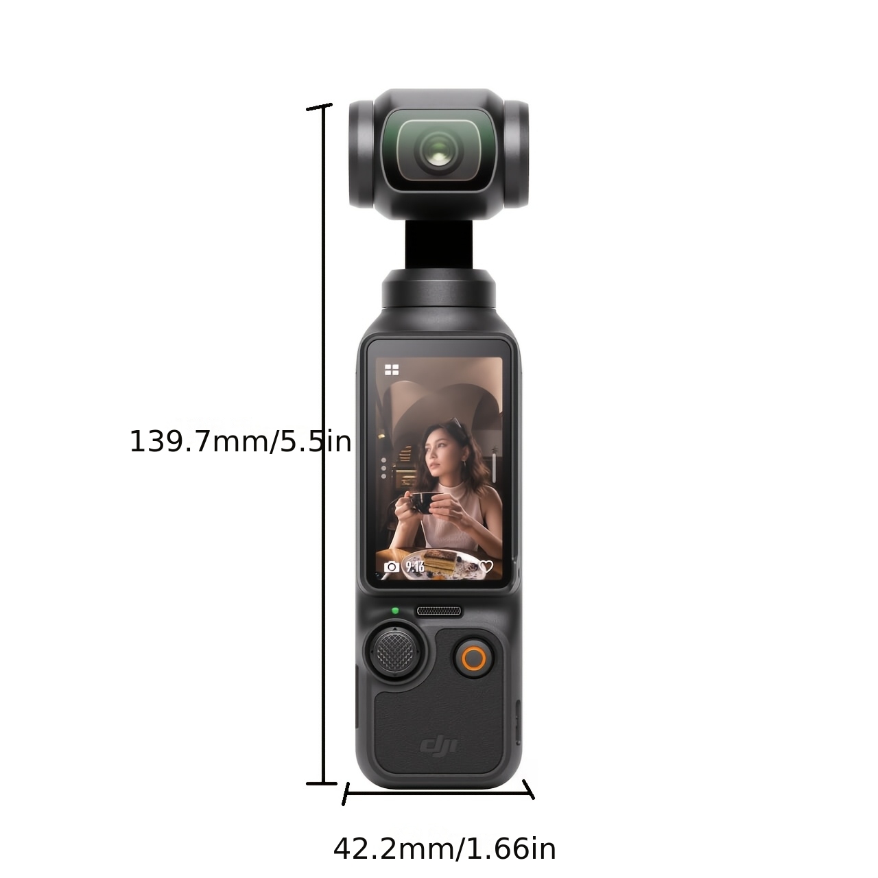 DJI Osmo Pocket 3 1-Inch CMOS 4K/120Fps Vlogging Camera 3-Axis Gimbal 2-Inch Rotating Screen Activetrack 6.0, Portable Pocket Stabilizer for Travel, Tiktok, Youtube, Standard Version