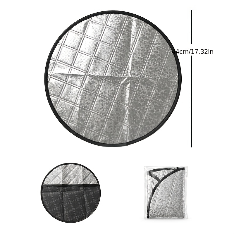 Image of Universal Portable Car Steering Wheel Cover, Heat And Sun Protection, High Temperature Resistant, Fits Most Vehicles Including Cars, Suvs, Trucks And Off-road Vehicles