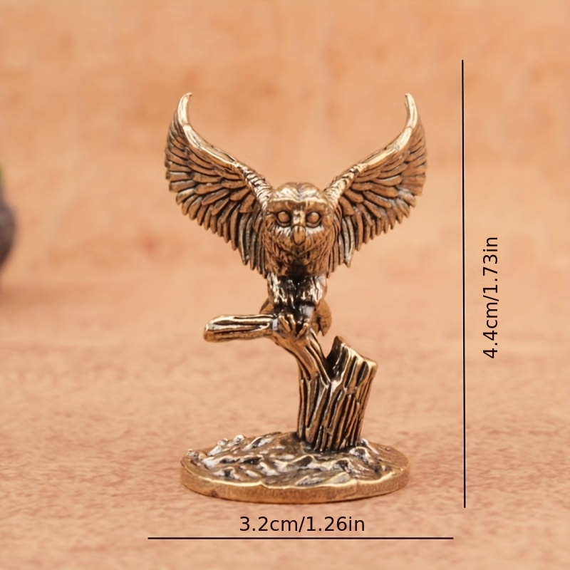 1pc/owl On A Branch/animal Figurine