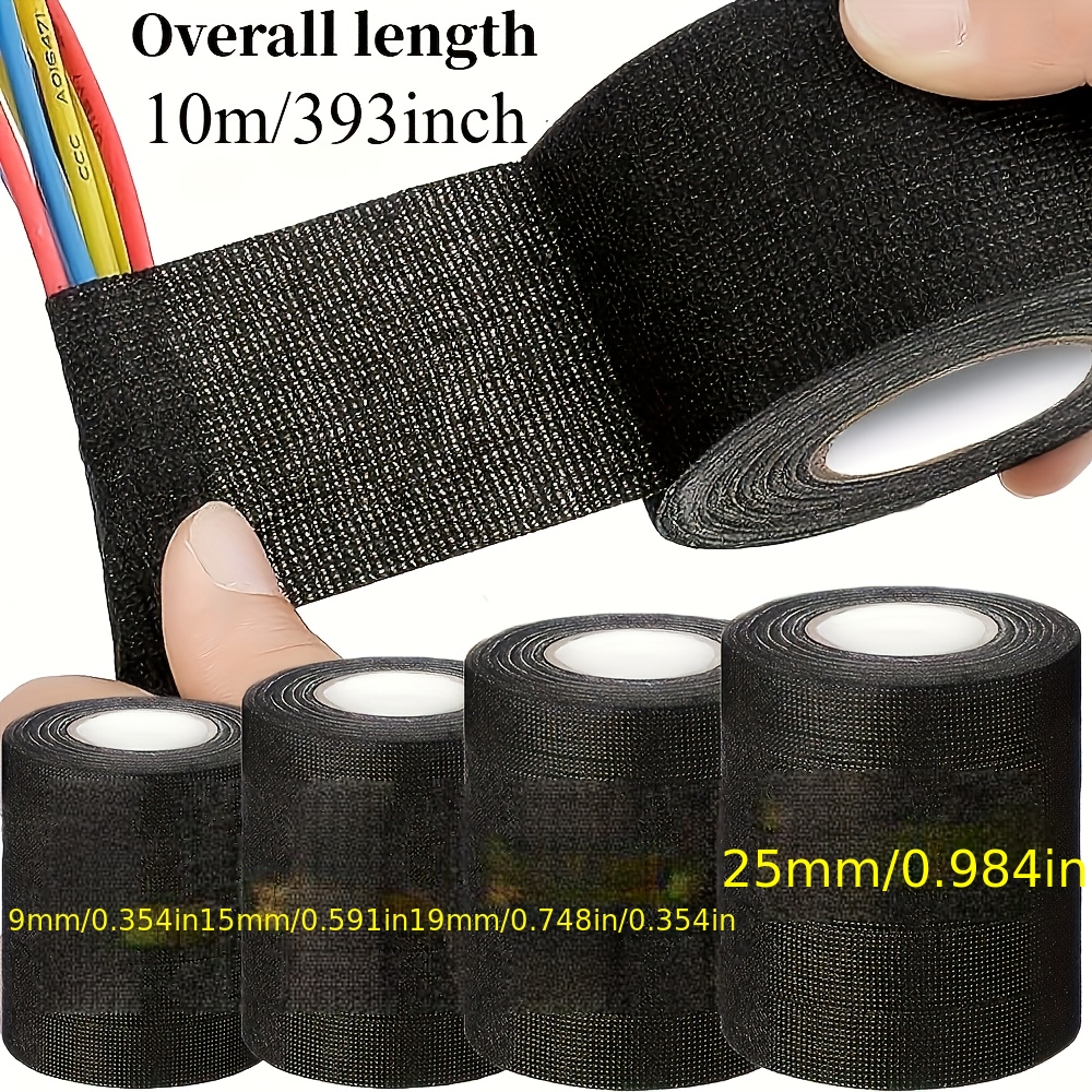 1 roll of high temperature self   electrical tape 9 9 meters heat resistant fireproof fabric suitable for automotive wiring harnesses   reduction durable and fire resistant