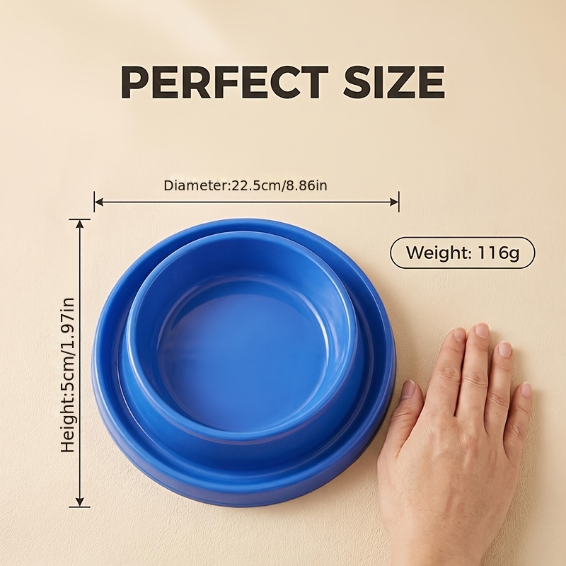 Anti-Ant Pet Bowl, Universal Plastic Food Dish for Cats And Dogs, with Anti-Splash And Ant-Proof Water Trough, Easy-Clean Non-Slip Feeding Bowl