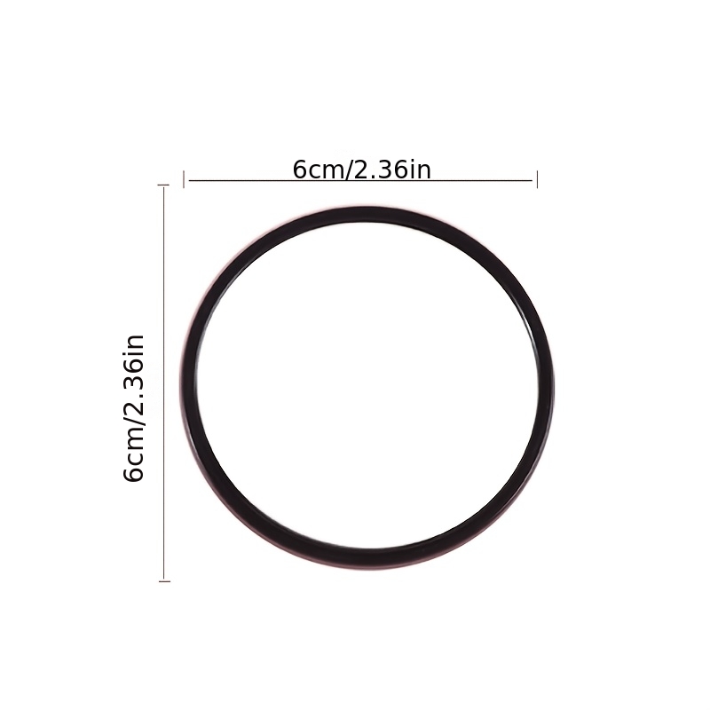 6-Pack Mixed Color Round Portable Makeup Mirrors