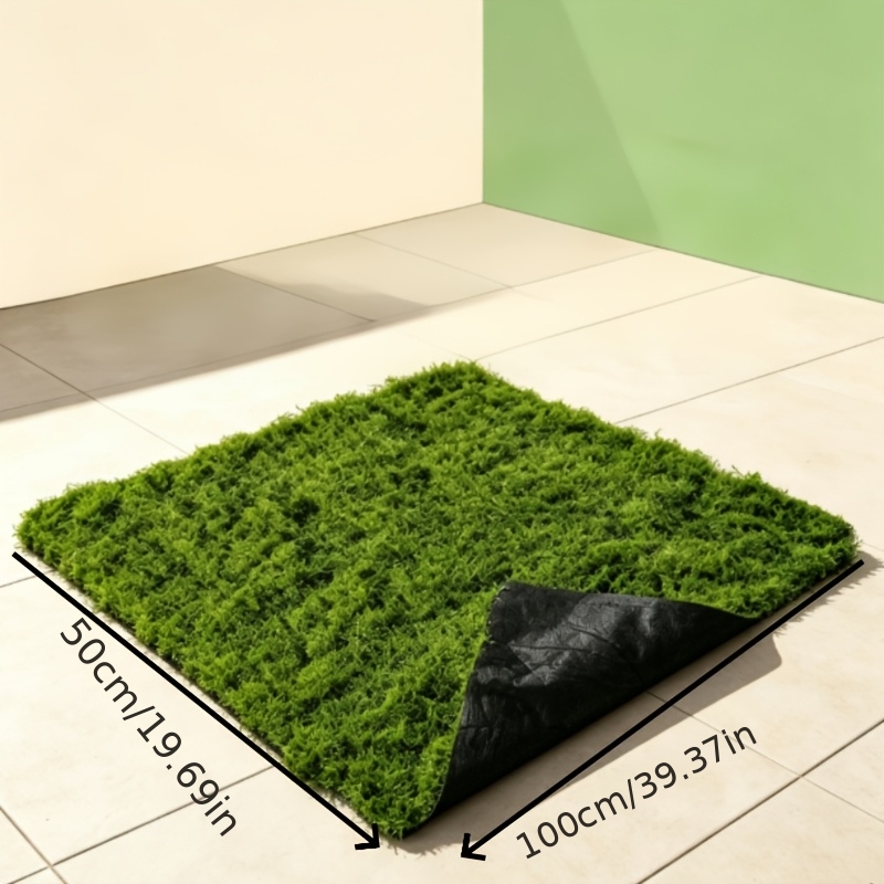 TEMU 1 tapis de mousse artificielle, gazon de mousse artificielle amovible , gazon de paysage de bonsaï de montagne artificiel, tapis de gazon