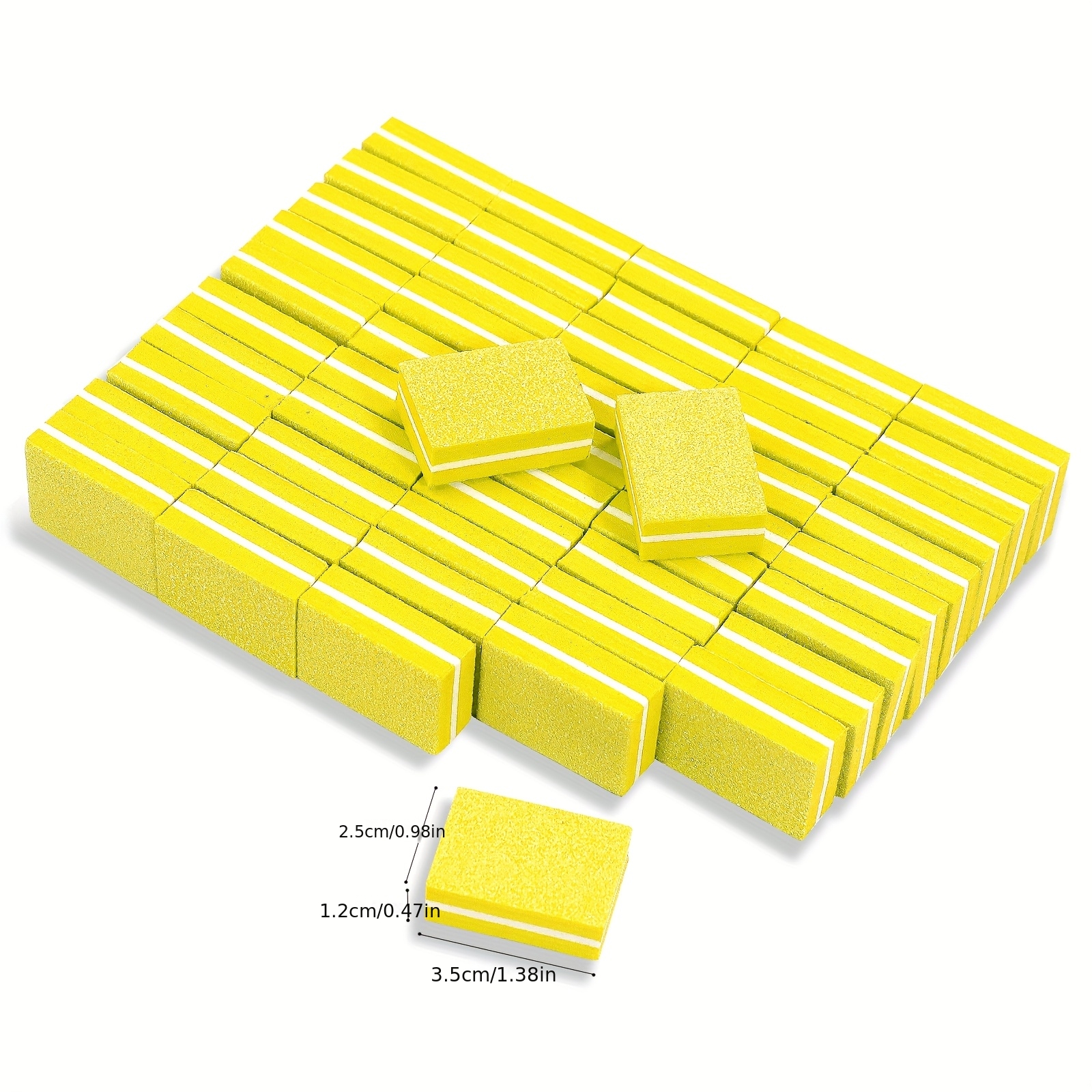 20pcs Double-Sided Nail Buffers, Mini Nail Files for Home & Salon Use