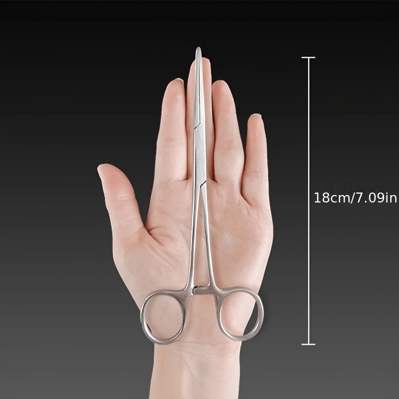TEMU Pointed Pliers/tweezers Straight, Suitable For Picking Hooks, Cupping, Pet Hair Removal, Etc., Metal Large Tweezer Clip, 1 Or A Set From, Good