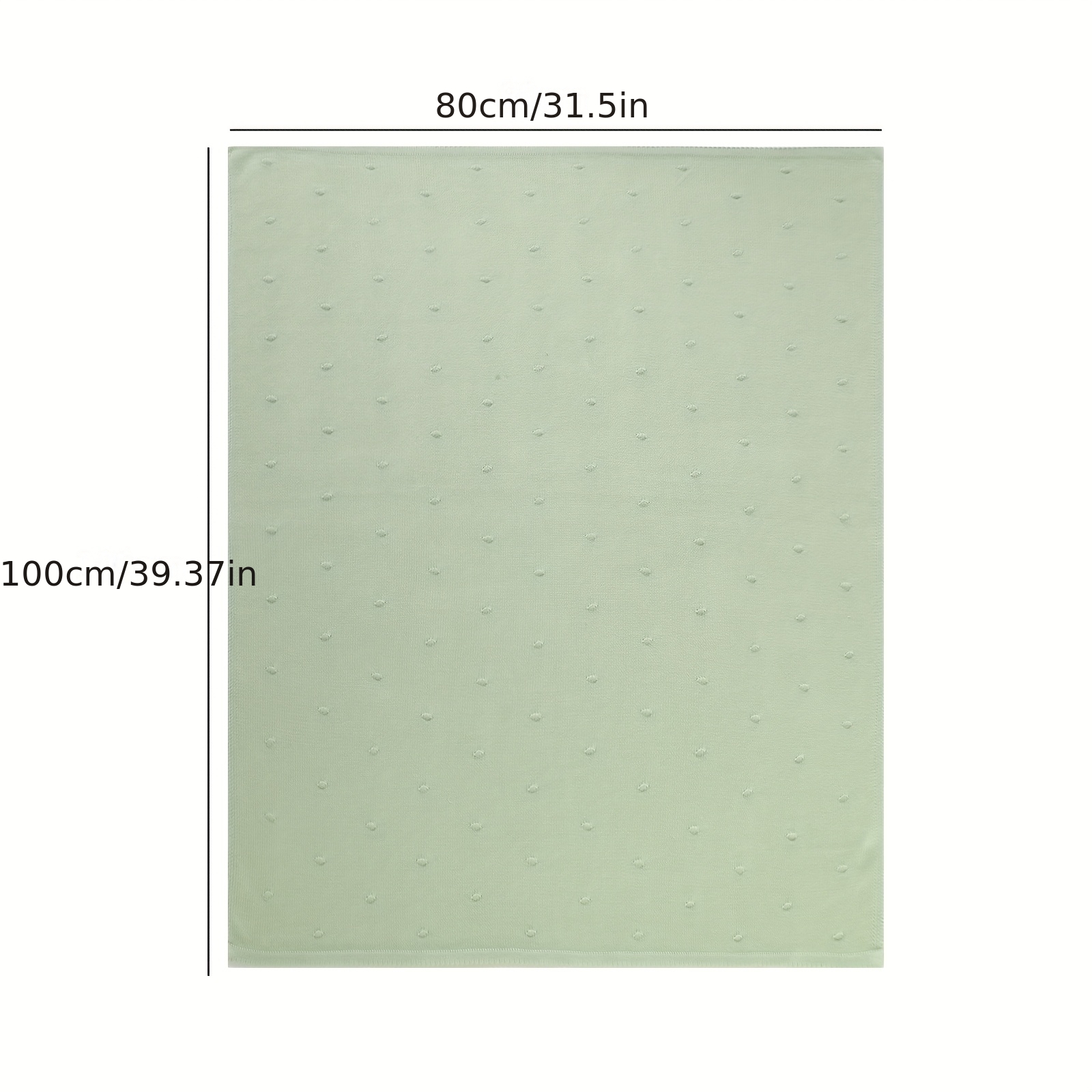Multi-Purpose Minimalist Solid Color Knitted Blanket