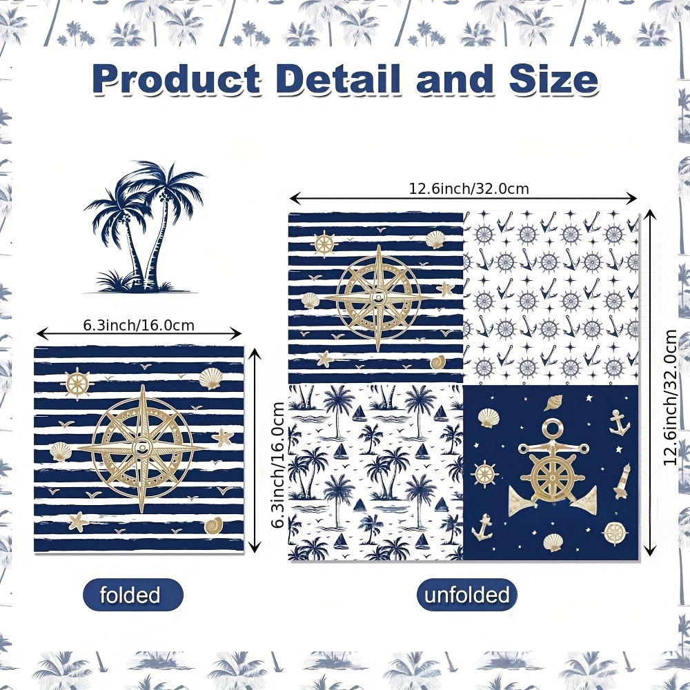 TEMU 20 Servilletas de Papel Desechables de 2 Capas con Tema , Ideales para Fiestas Temáticas , Reuniones Familiares y Otras Ocasiones, Tamaño
