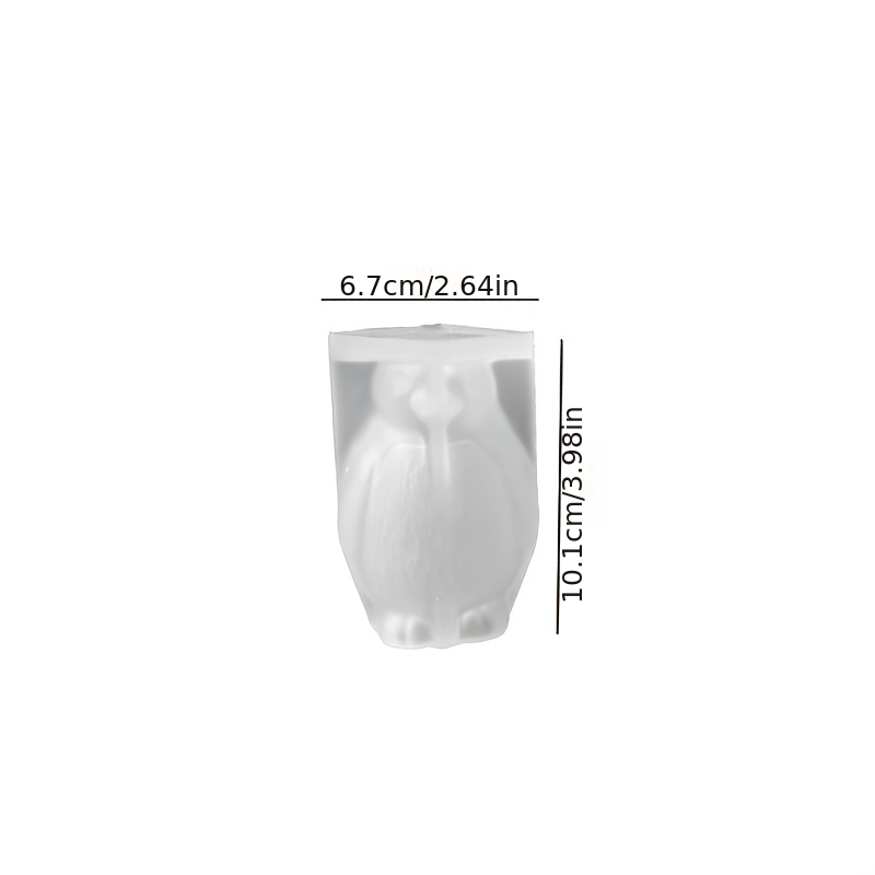 Image of Resin Silicone Mold Penguin Gypsum Candle Ornament Mold Home Desktop Atmosphere Decoration Festival Gift Gypsum Candle Handicraft Gift Silicone Mold