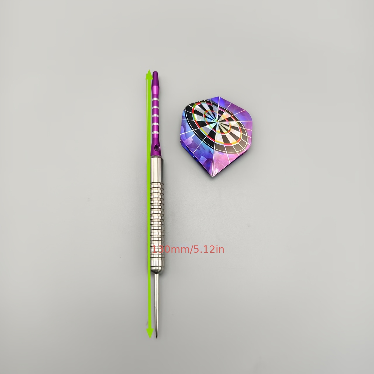 Professionele Dartset met Stalen Punt, met 3 Darts van 21 Gram, Vliegers, Geribbelde Aluminium Schachten, Beschermer/1 stuks IJzeren Doos Set