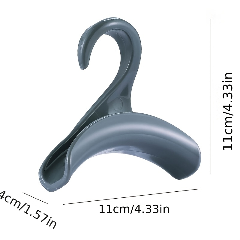 Set of 4 Seamless Bag Hooks for Wardrobe Storage