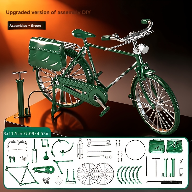 58pcs vintage model bicycle ornament set