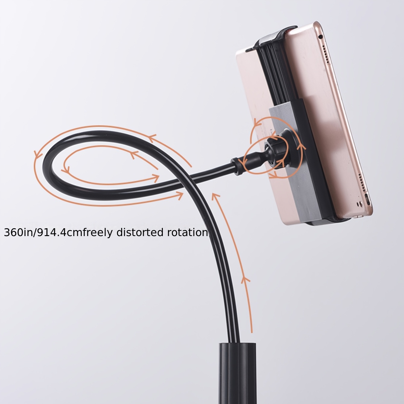 Alternative view of Un solo soporte flexible para manguera ajustable a 360° - Estable y sin oscilaciones + Compatible con teléfonos y…