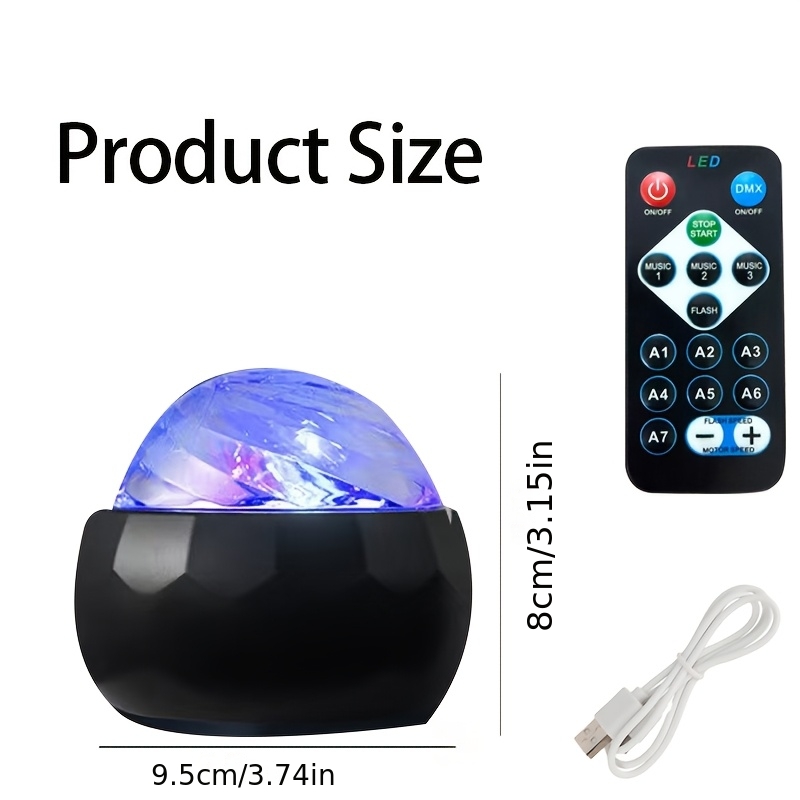 a remote controlled led lamp that   a northern lights ambiance featuring adjustable     usb   gifts parties and   events Product details 4