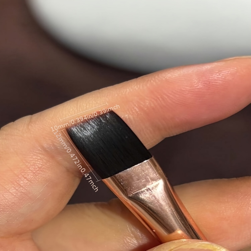 Extra-Wide Flat Head Nail Extension Builder Gel Brush Pen
