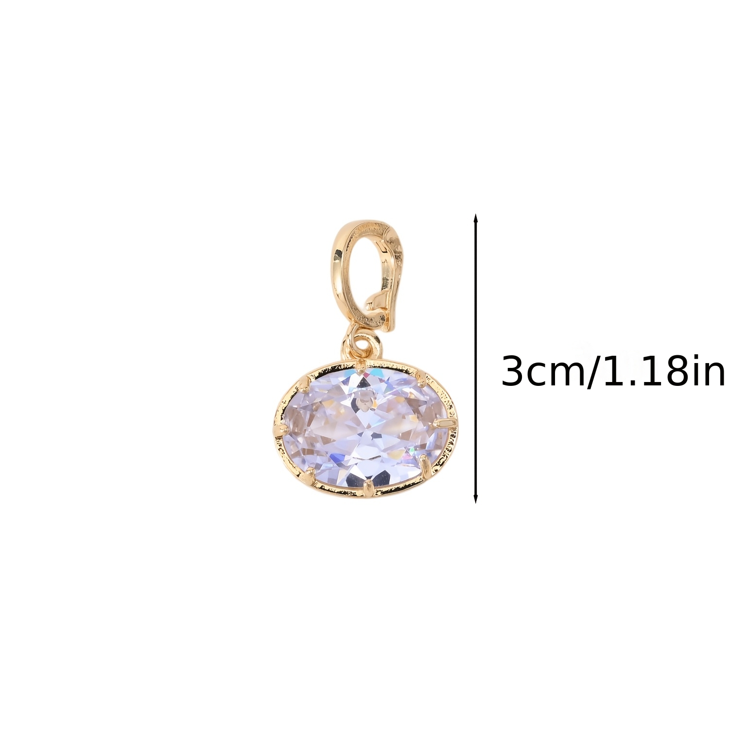 TEMU Pendentif Collier Clé Géométrique Élément de Pavage Ovale Carré Haute Permeabilité Assemblage Libre Ajouts