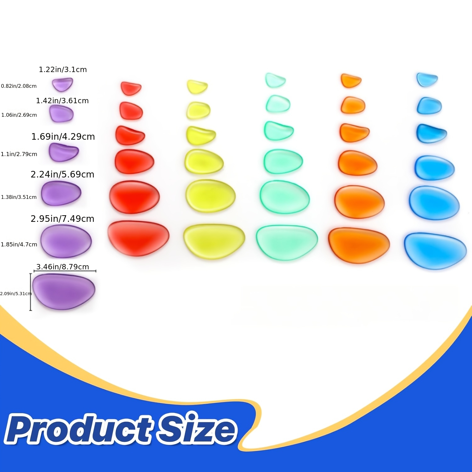 36pcs Rainbow Stacking Stones Educational Toy Set