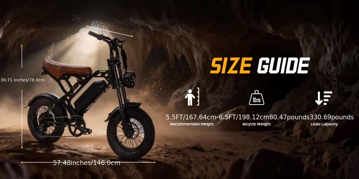 electric bike for adults, 48 .6ah removable battery, 19.8mph , 35-45 mile range, 16 x4 tire, absorber, brakes, high carbon Product details 2
